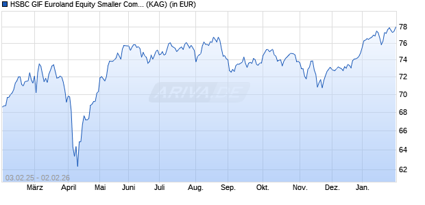 Performance des HSBC GIF Euroland Equity Smaller Companies AD (WKN 120194, ISIN LU0165073858)