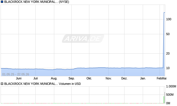 BLACKROCK NEW YORK MUNICIPAL I Aktie Chart