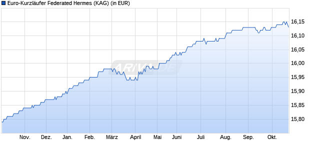 Performance des Euro-Kurzl&auml;ufer Federated Hermes (WKN 590262, ISIN IE0001475106)