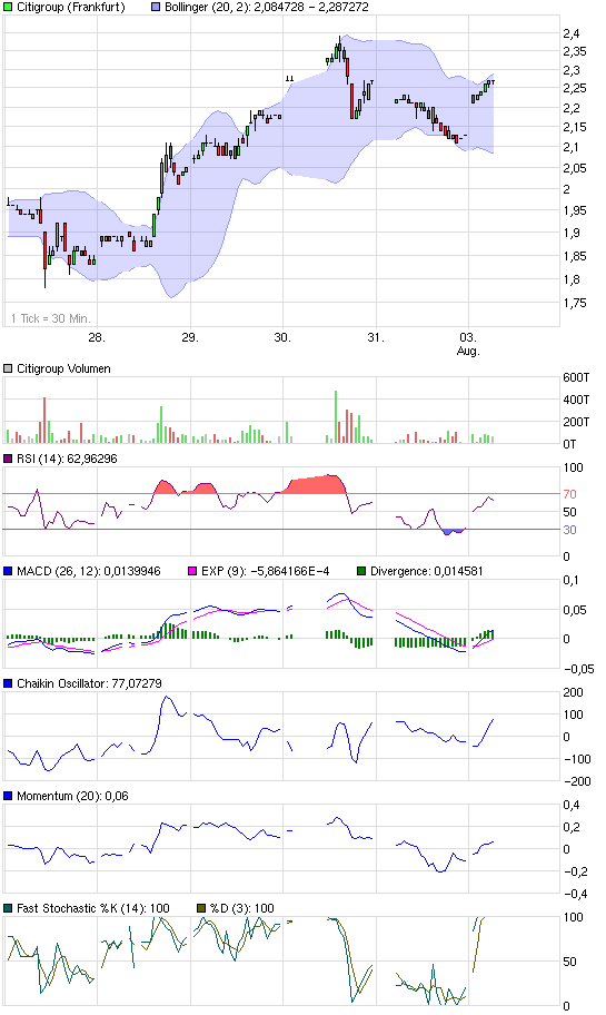 Citigoup - wann einsteigen ? 250094