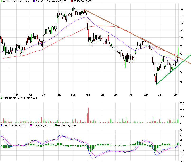 Ecotel jetzt 100 % Kursplus*Übernahmekandidat.... 863213