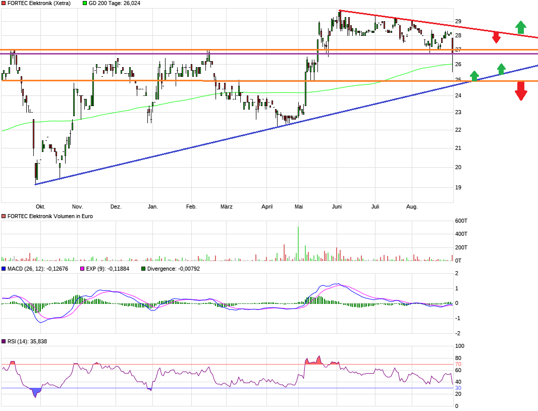 Rally der Aktie von Fortec Elektronik wohl am Ende 1388558
