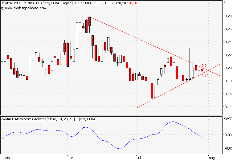 Monument Mining LTD. A0MSJF 249395