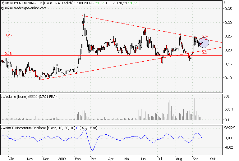 Monument Mining LTD. A0MSJF 260254