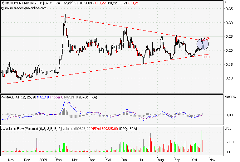 Monument Mining LTD. A0MSJF 268833