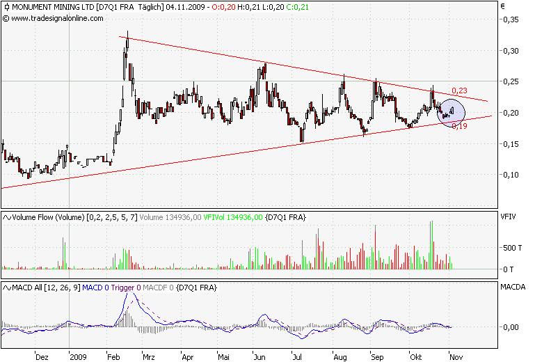 Monument Mining LTD. A0MSJF 272242