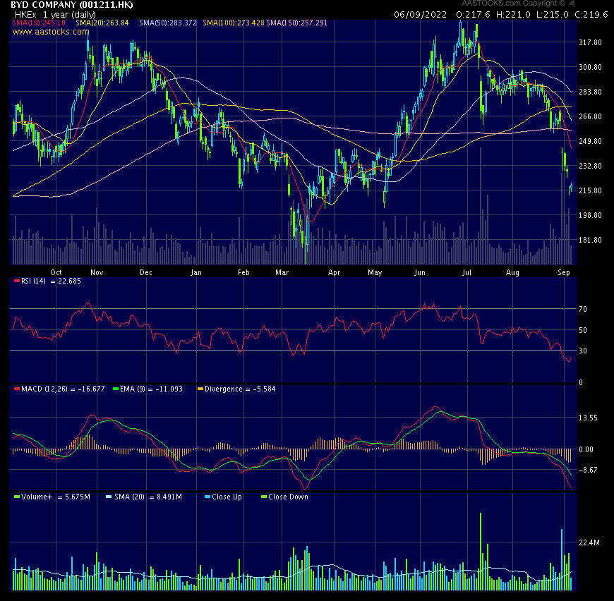 Auto- und Batterien-Herstellers BYD 1331478