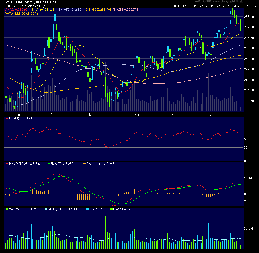 Auto- und Batterien-Herstellers BYD 1378460