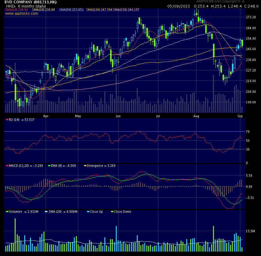 Auto- und Batterien-Herstellers BYD 1388830