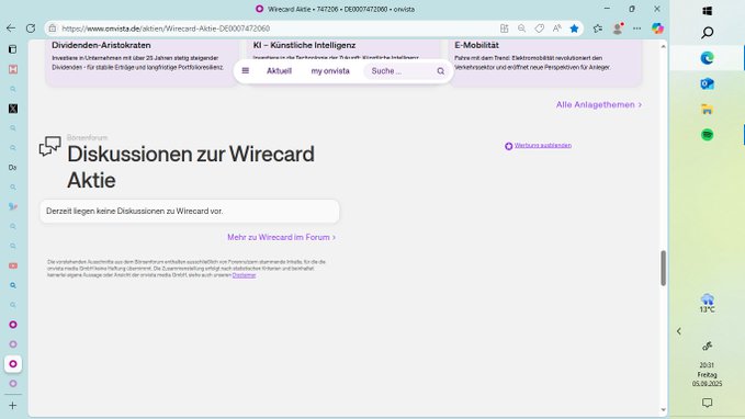 Wirecard 2014 - 2025 1494267