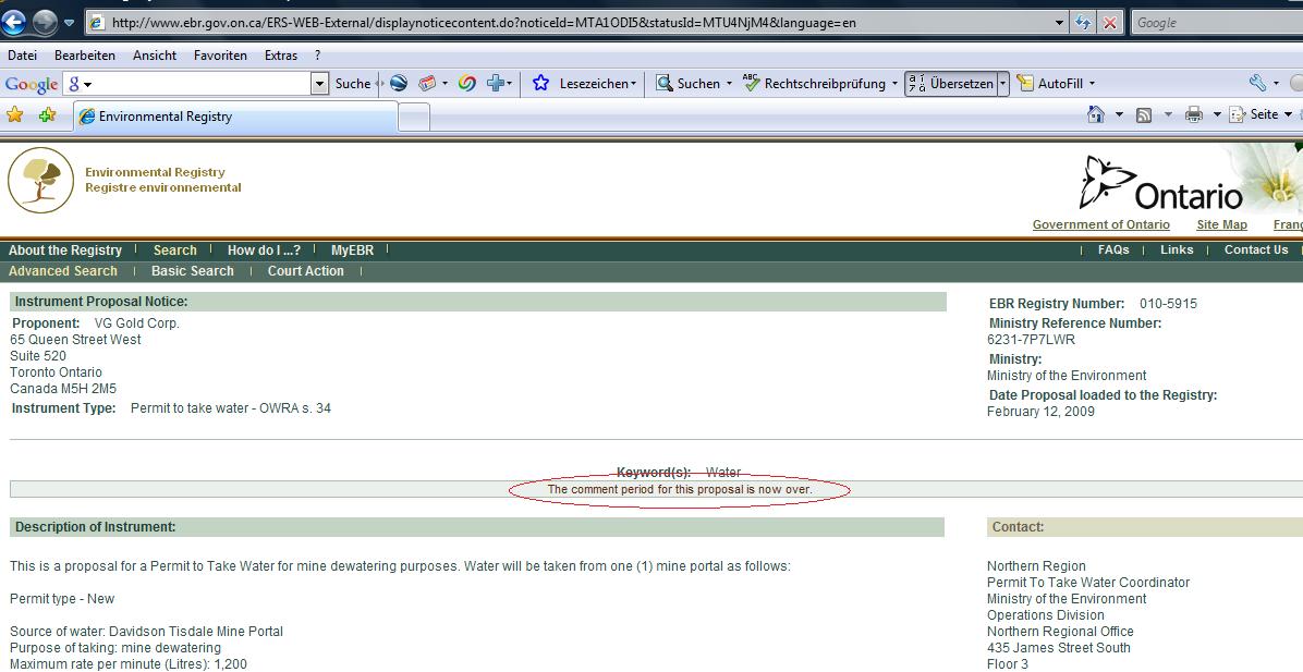 VG Gold ( ISIN: CA9182161021 ) 224872