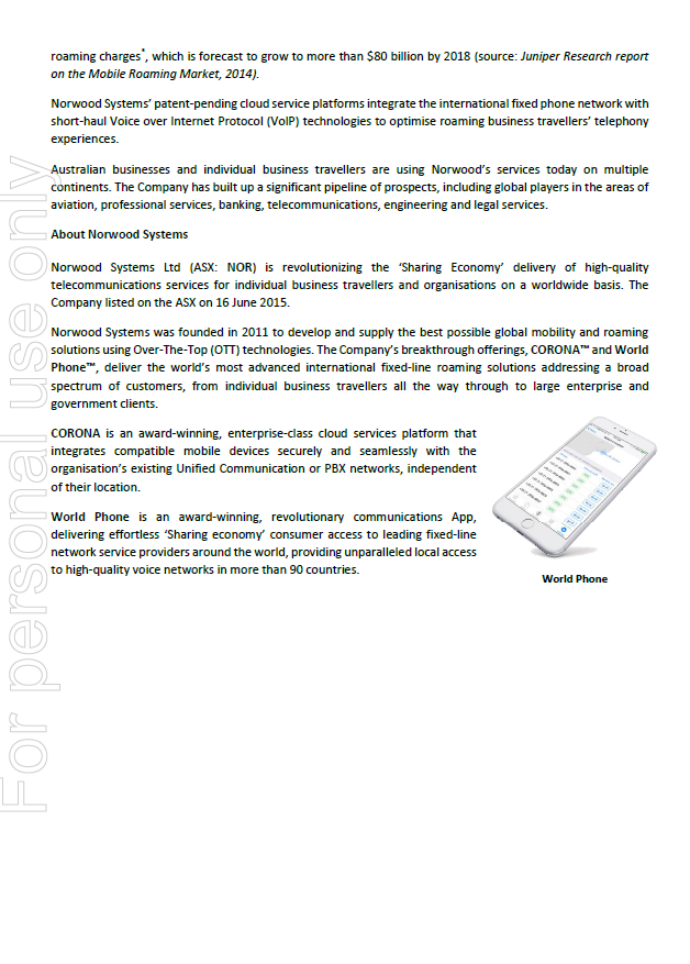 Norwood Systems 889512