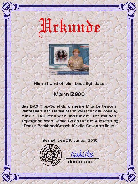 1.220.DAX Tipp-Spiel, Montag, 01.02.10 295551