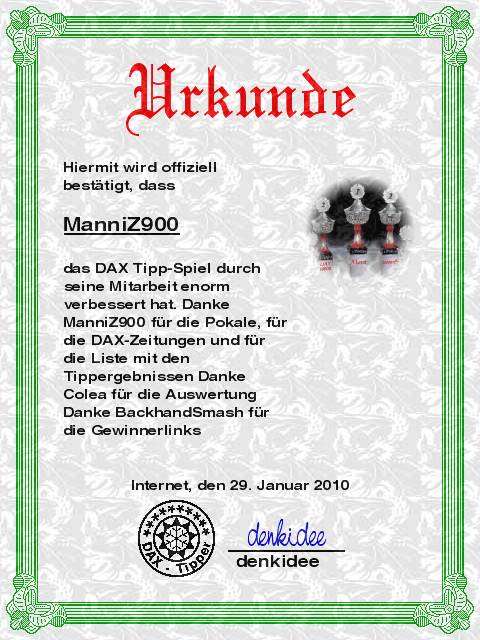 1.309.DAX Tipp-Spiel, Dienstag, 08.06.10 325329