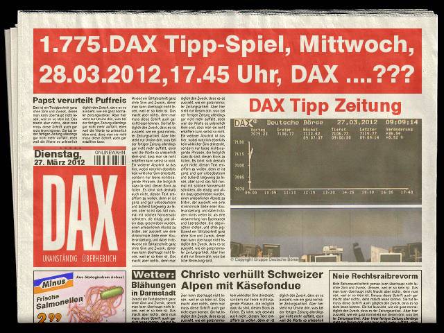 1.775.DAX Tipp-Spiel, Mittwoch, 28.03.2012 495741
