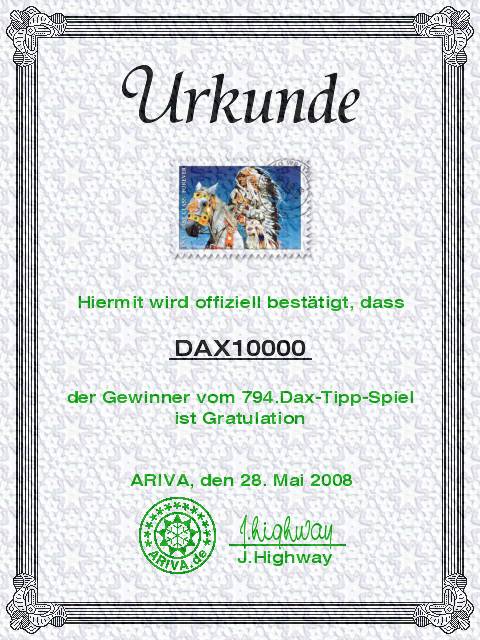 795.DAX Tipp-Spiel, Donnerstag, 29.05.08, 17:45 165842