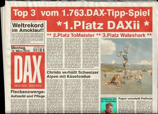 1.764.DAX Tipp-Spiel, Dienstag, 13.03.2012 492551