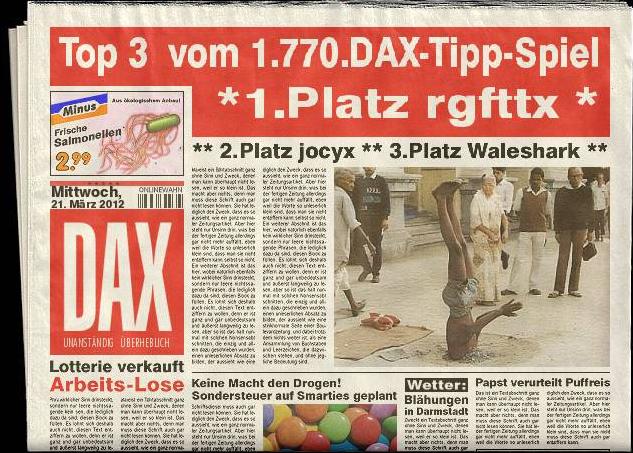 1.771.DAX Tipp-Spiel, Donnerstag, 22.03.2012 494695