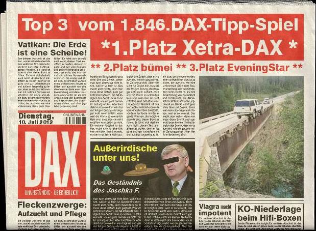 1.847.DAX Tipp-Spiel, Mittwoch, 11.07.2012 521678