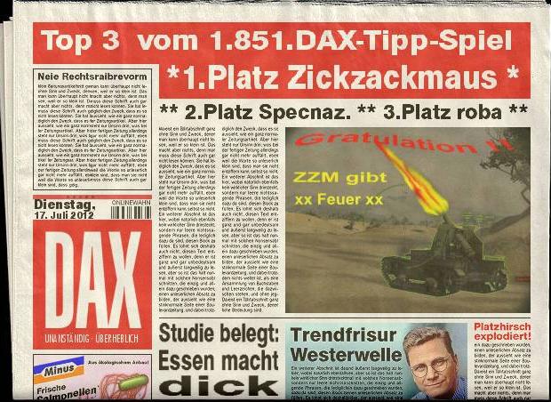 1.852.DAX Tipp-Spiel, Mittwoch, 18.07.2012 523452