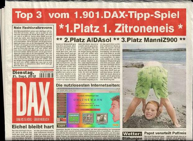 1.902.DAX Tipp-Spiel, Mittwoch, 26.09.2012 540040