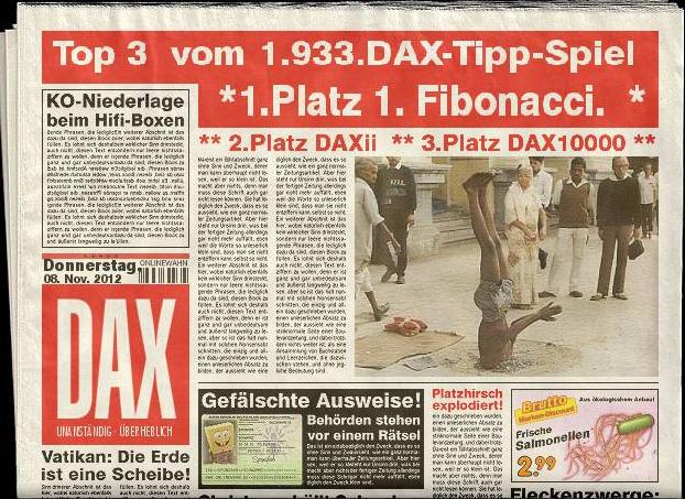 1.934.DAX Tipp-Spiel, Freitag, 09.11.2012 551615