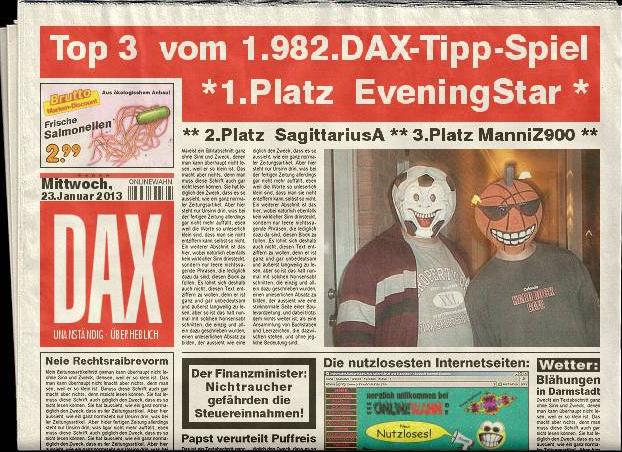 1.983.DAX Tipp-Spiel, Donnerstag, 24.01.2013 571931