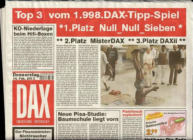 1.999.DAX Tipp-Spiel, Freitag, 15.02.2013 578809