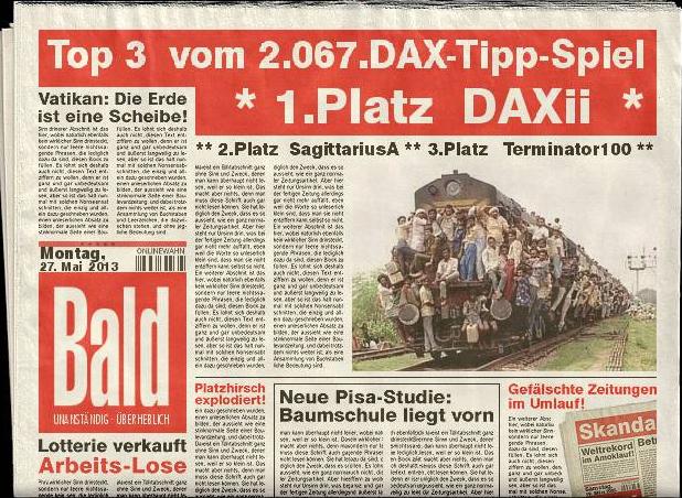 2.068.DAX Tipp-Spiel, Dienstag, 28.05.2013 610417