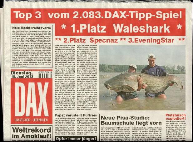 2.084.DAX Tipp-Spiel, Mittwoch, 19.06.2013 618146