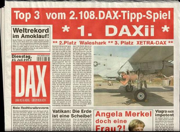 2.109.DAX Tipp-Spiel, Mittwoch, 24.07.2013 627361