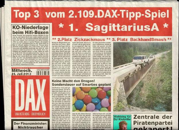 2.110.DAX Tipp-Spiel, Donnerstag, 25.07.2013 627365