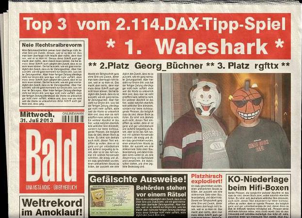 2.115.DAX Tipp-Spiel, Donnerstag, 01.08.2013 629837