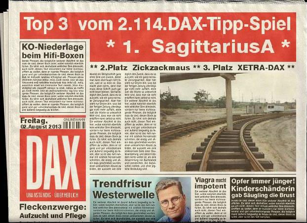 2.117.DAX Tipp-Spiel, Montag, 05.08.2013 629847
