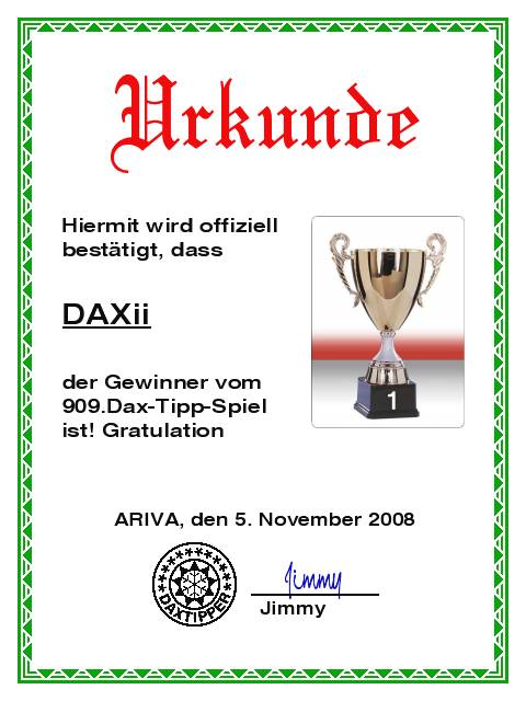 911.DAX Tipp-Spiel *Freitag* 07.11.08, 17.45 Uhr 197483