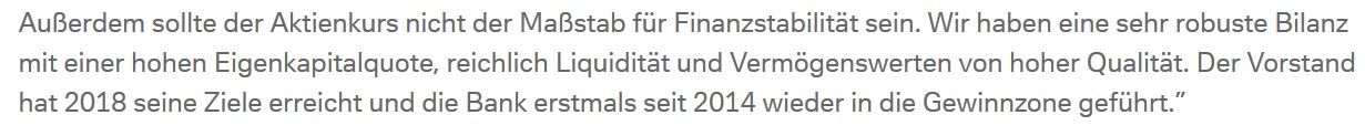 Deutsche Bank - sachlich, fundiert und moderiert 1112825