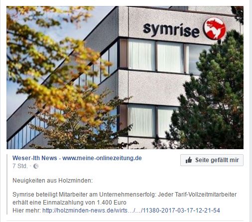 Symrise , das wird ein Kracher 978480