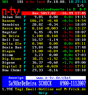 DE BEIRA - MusterdepotAUFNAHME!! 52413