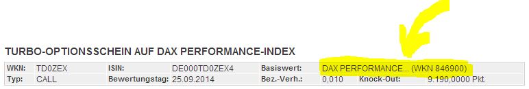 DAX 2014 strong long! Spiel mit offenen Karten! 706592