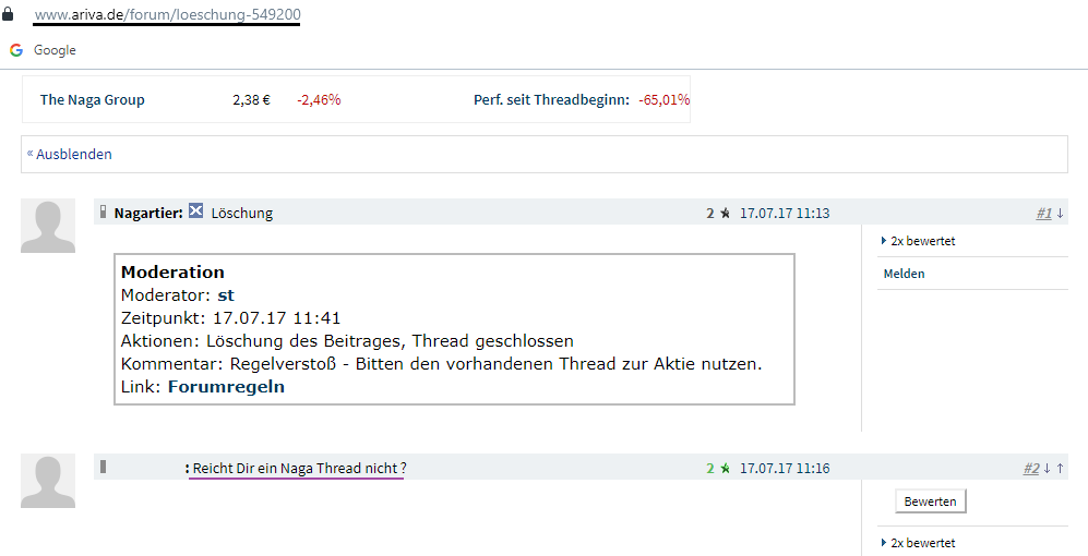 The Naga .... vom Startup zum Unternehmen ??? 1177361