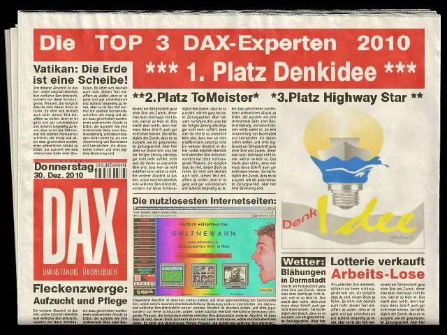 1.456.DAX Tipp-Spiel, Montag, 03.01.2011 369533