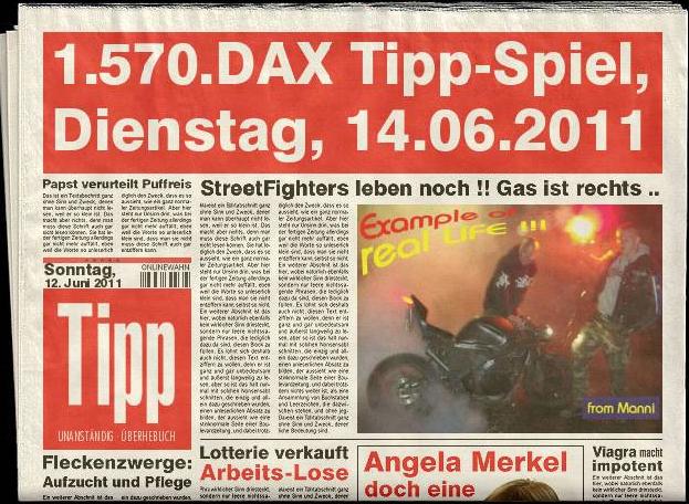 Frühtipper für unser DAX Tippspiel 411772