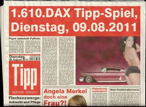 Frühtipper für unser DAX Tippspiel 427981