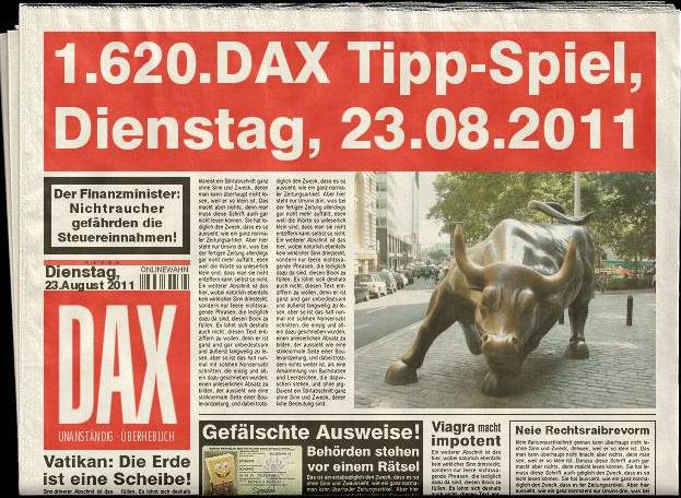 1.620.DAX Tipp-Spiel, Dienstag, 23.08.2011 431943