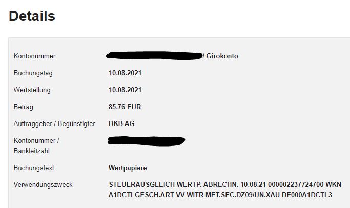 DE000A1DCTL3 - ETC auf Physical Swiss Gold 1273313