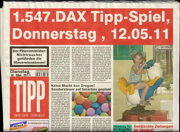 1.547.DAX Tipp-Spiel, Donnerstag , 12.05.11 401757