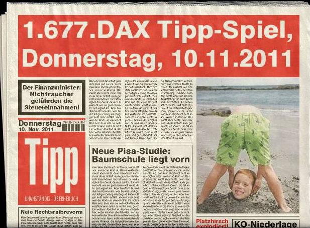 1.676.DAX Tipp-Spiel, Mittwoch, 09.11.2011 455539