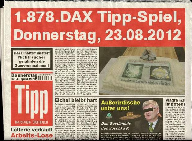 1.878.DAX Tipp-Spiel, Donnerstag, 23.08.2012 531330