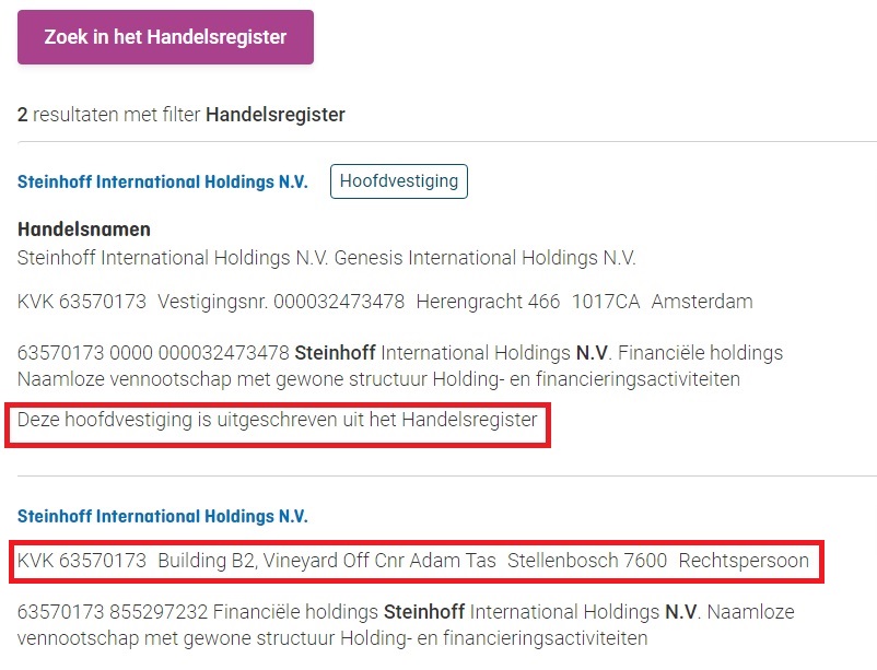 Steinhoff International Holdings N.V. 1281567