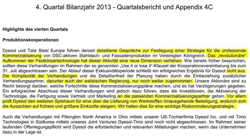 Dyesol LTD, es geht weiter ! 628485